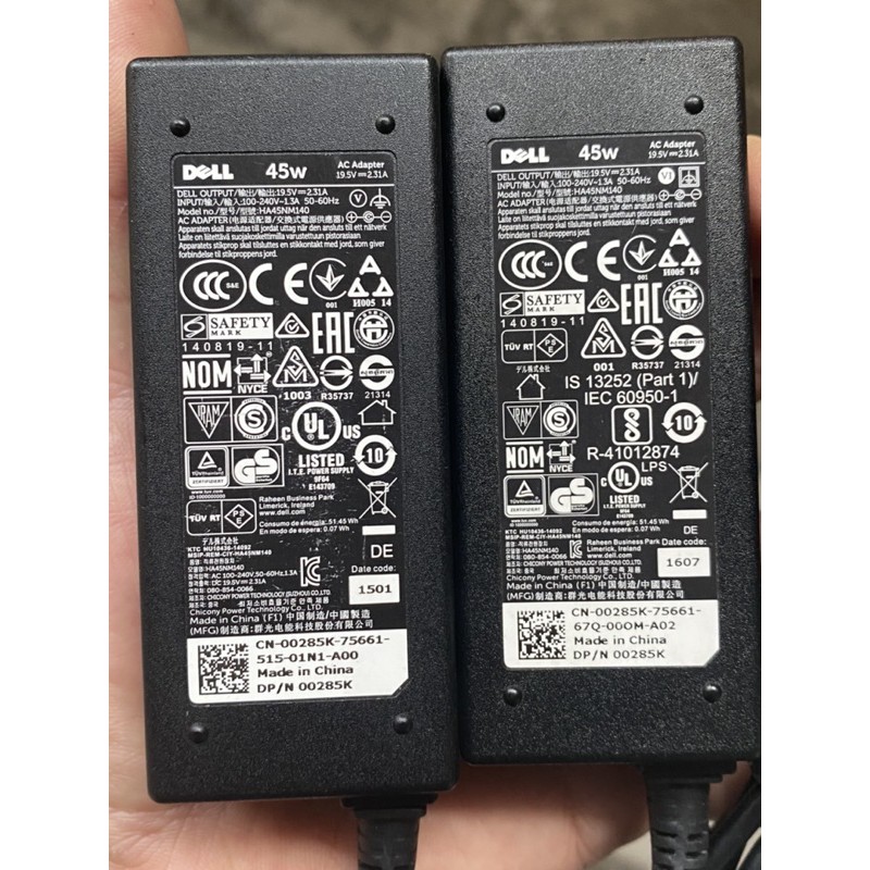 Sạc laptop Dell 45W 19.5V-2.31A bảo hành 12 tháng