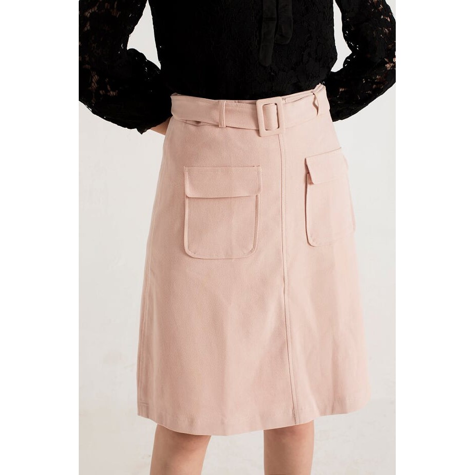 [Mã WABRLOW5 giảm 15% đơn 300K] Chân Váy Hồng 2 Túi Ốp Trước Nữ DIDO | BigBuy360 - bigbuy360.vn