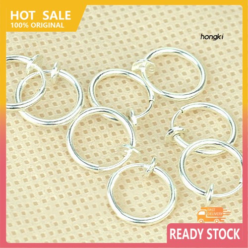 (Hàng Mới Về) Set 8 Khuyên Mũi Dạng Kẹp Cá Tính Cho Nam Và Nữ