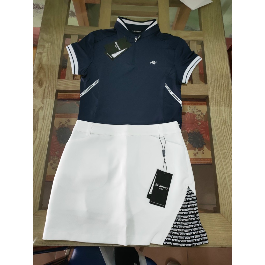 Set chân váy và áo golf nữ cao cấp Azureway cao cấp thể thao chính hãng GOLF PRO AV002