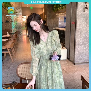 Đầm voan hai dây viền bèo mẫu mới