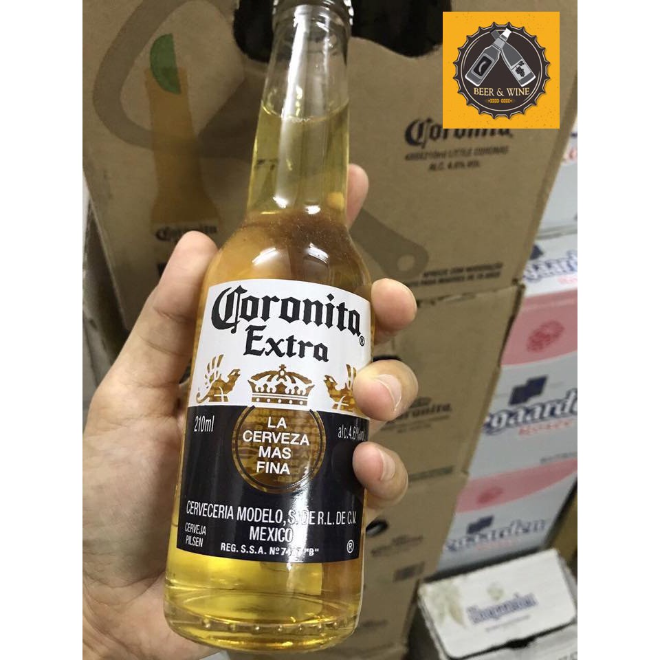 [MUA TẠI ĐÀ NẴNG - FREE SHIP TRÊN 2 THÙNG] Bia Coronita Extra 4,6 % - Mexico - 210ml/chai - thùng 24 chai