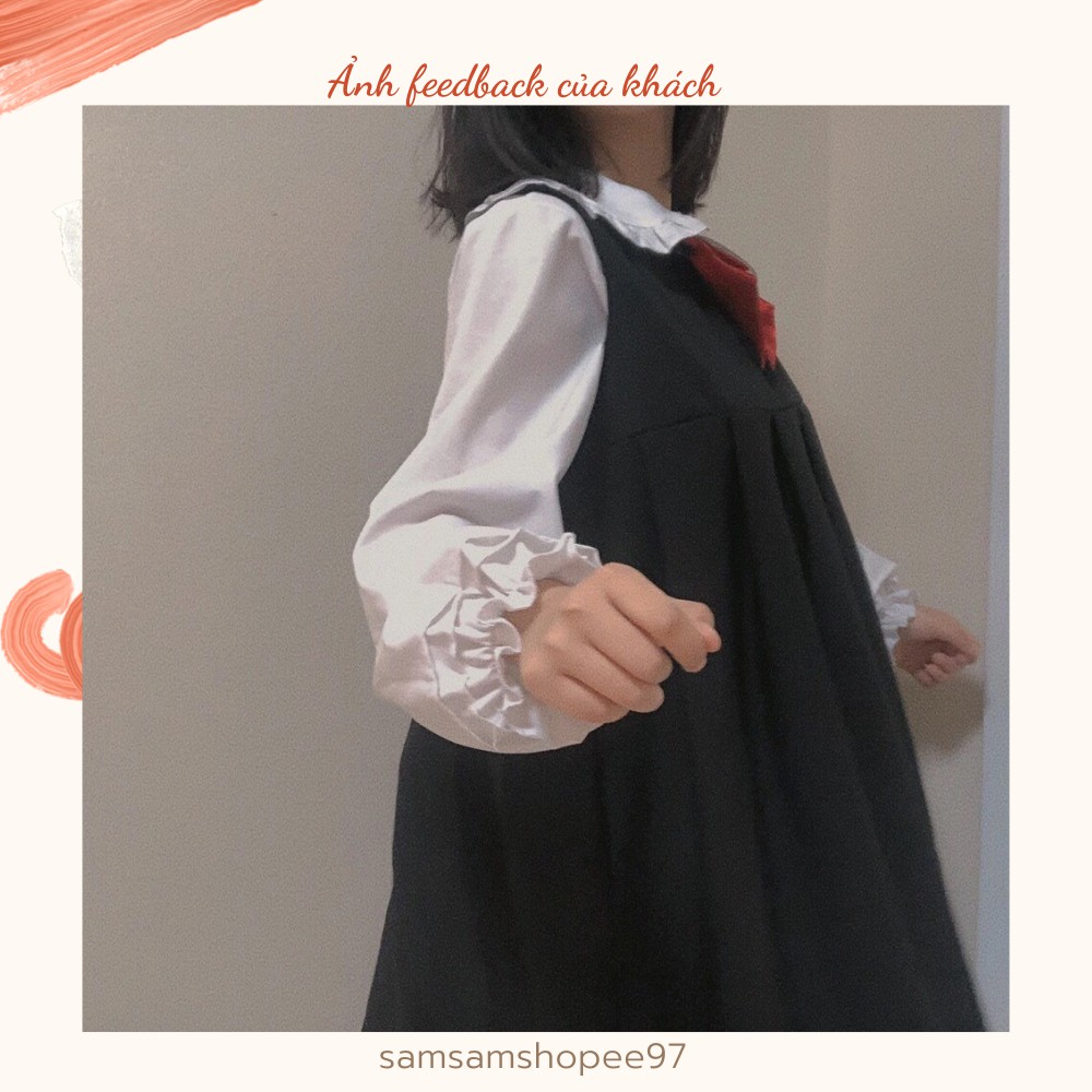 Váy JK xếp li dễ thương phong cách Nhật Bản tặng kèm nơ (Kèm ảnh thật)