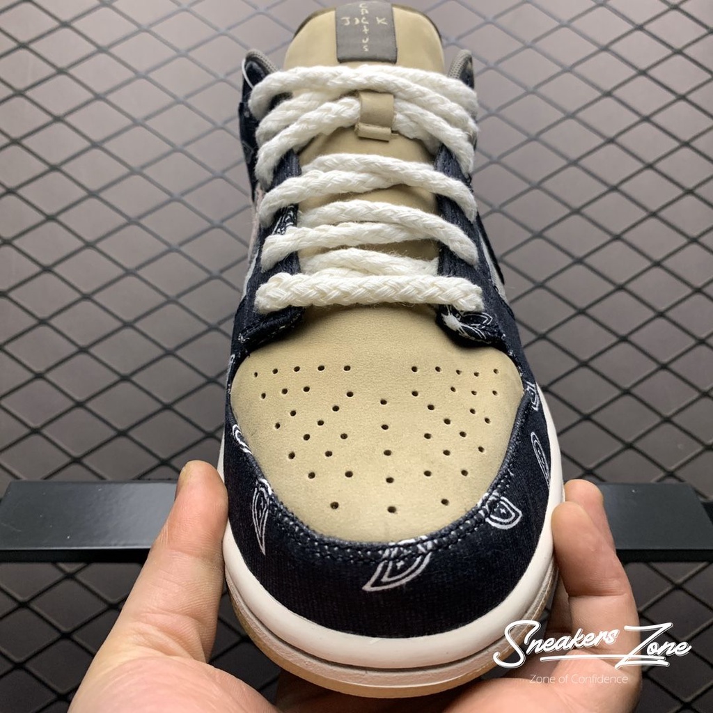 Giày Thể Thao Giày Travis Scott X SB Dunk Low PRM QS 'Cact Màu Nâu Đen Siêu Phong Cách Sneakers Zone