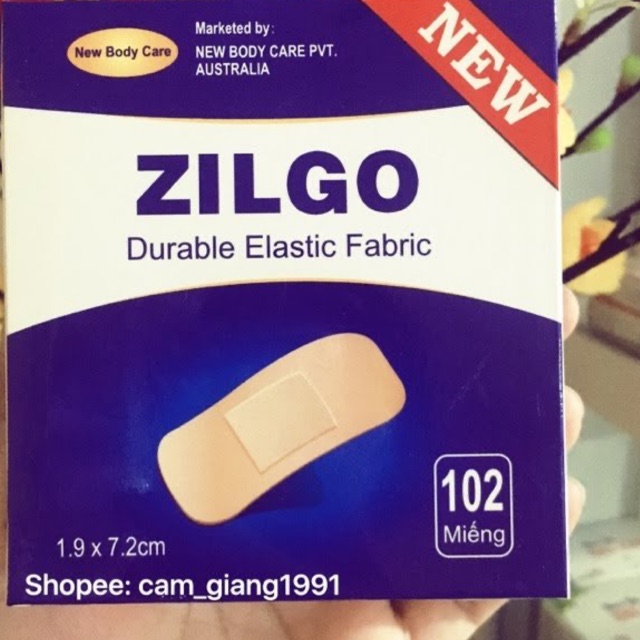 Băng cá nhân zilgo 102 miếng