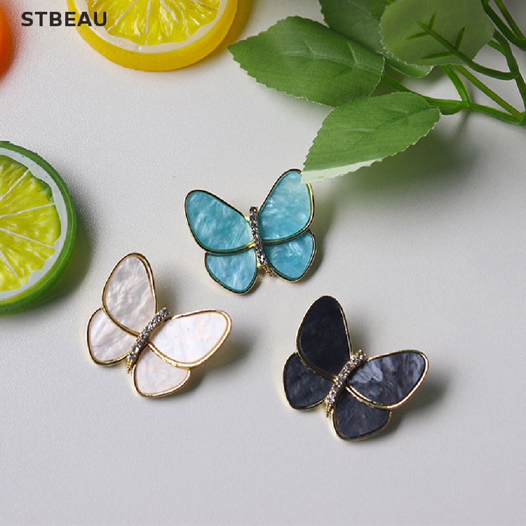 Ghim Cài Áo Hình Bươm Bướm Đính Đá Sang Trọng
