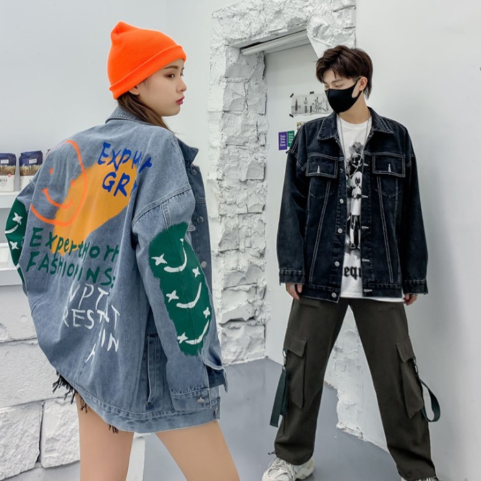 Áo Khoác Jean Nam Nữ Unisex Thời Trang Trung Hàn HÀNG QCCC Mẫu Mới Nhất J000