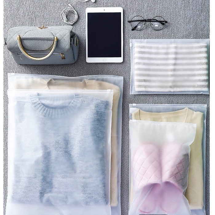 🍉Túi Khóa Zip 2 Mặt  Mẫu Mới - Túi Zip Lụa Cất Đồ Sạch Sẽ Dày Dặn có lỗ thông hơi DUASHOP