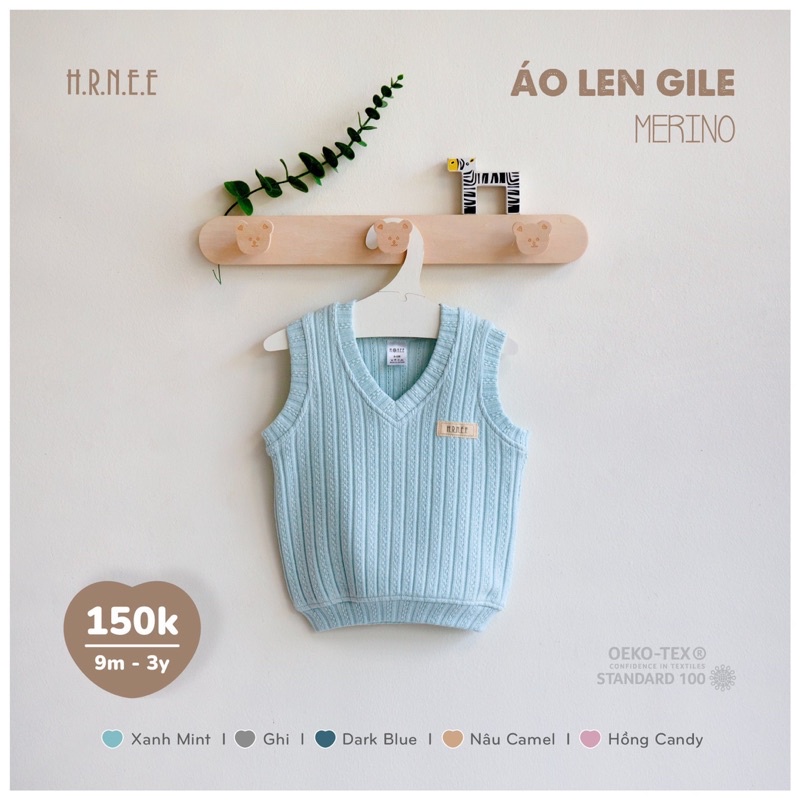 Hrnee Áo len GILE Merino đủ mầu size từ 9-3Y