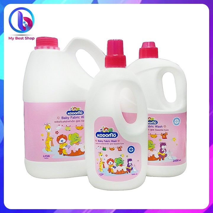 Nước giặt Kodomo Sweetie Care 3 - 1000ml, 2000ml, 3000ml - Thương hiệu Thái Lan - infomybestshop