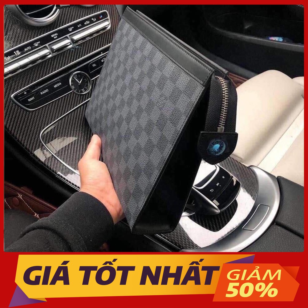 Ví cầm tay - nam nữ clutch LV dự tiệc Túi xách Fullbox