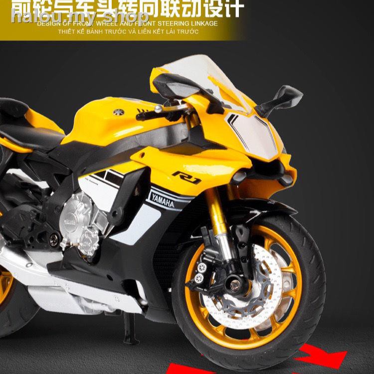 Mô Hình Xe Mô Tô Yamaha R1 Tm2020 Tỉ Lệ 1: 12 Ấn Tượng