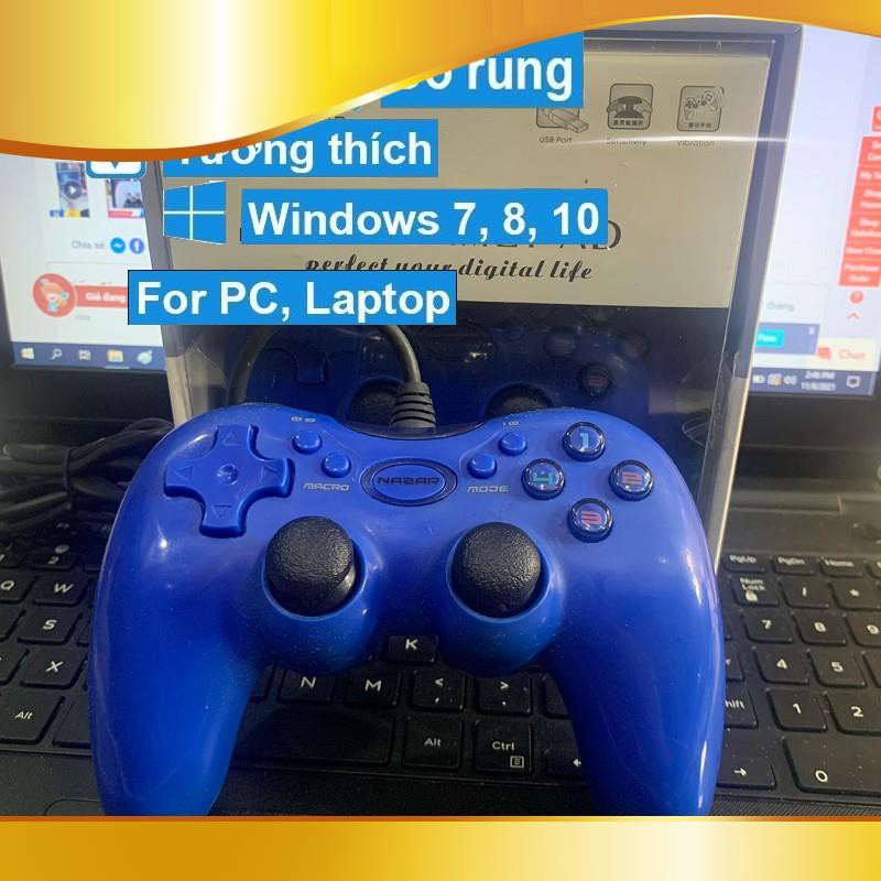 Tay Cầm Chơi Game Cho Máy Tính PC Nazar V48, Tay Game Cho Laptop, Máy Tính Bàn