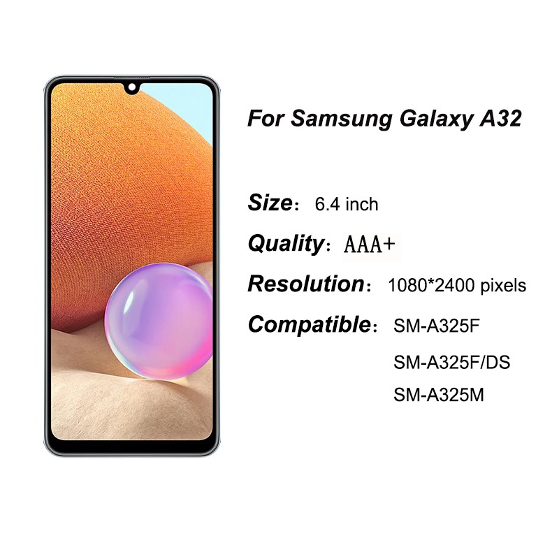 Màn Hình Samsung Galaxy A32 4G LCD A325 A325F Cảm Ứng LCD Thay Thế Cho