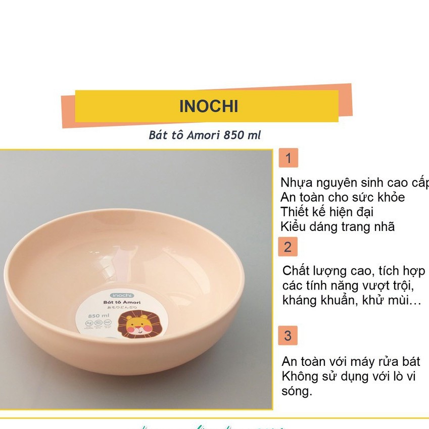 Bát ăn dặm, chén ăn cơm Inochi Amori chịu nhiệt chịu va đập