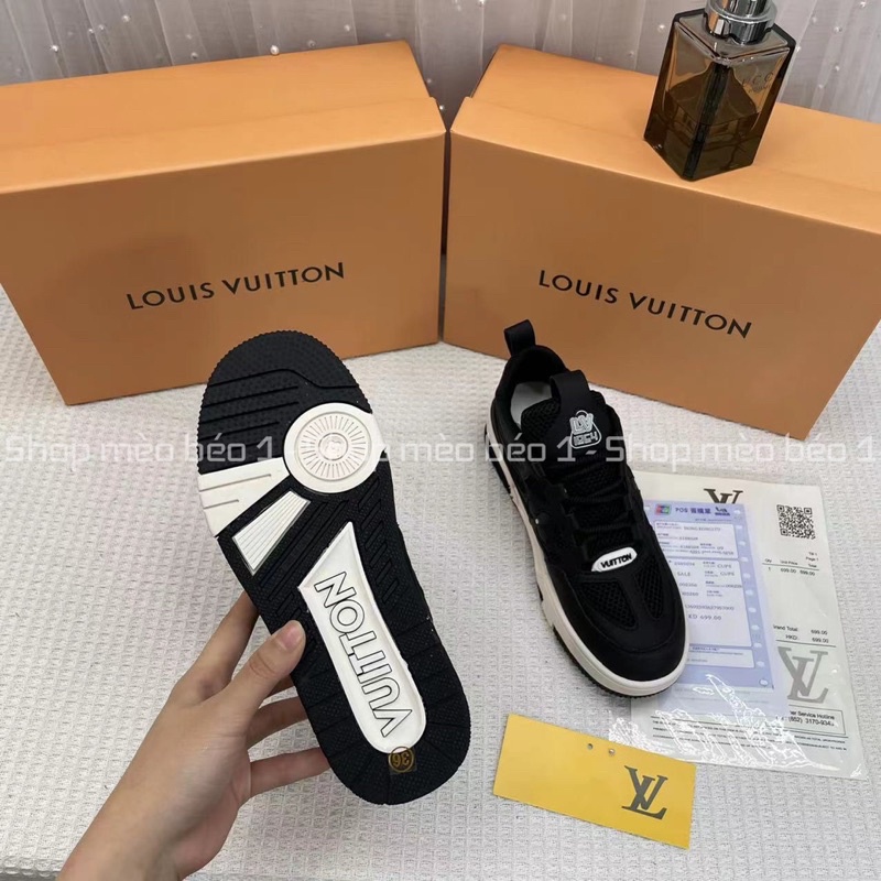 Giày thể thao sneaker hoa lv phối màu fullbox
