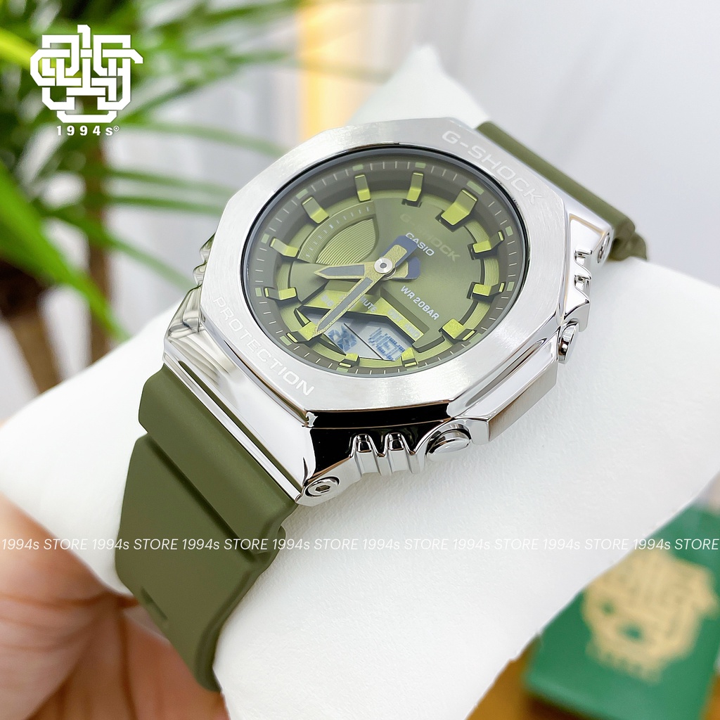 Đồng hồ unisex Casio G-Shock GM-S2100-3A chống va đập, chống nước 200m, hàng chính hãng