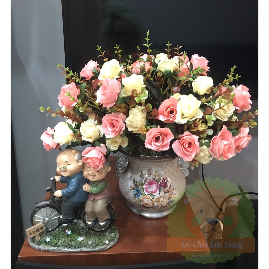 Bình sứ hoa vải sang đẹp