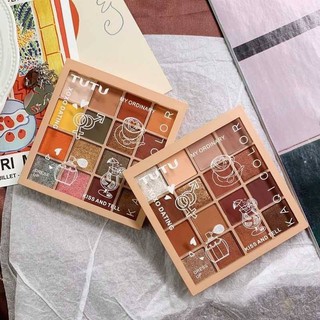 Bảng Phấn Mắt 16 Ô Lì Và Nhũ Kaqi Color Eyeshadow Palette Nội Địa Trung