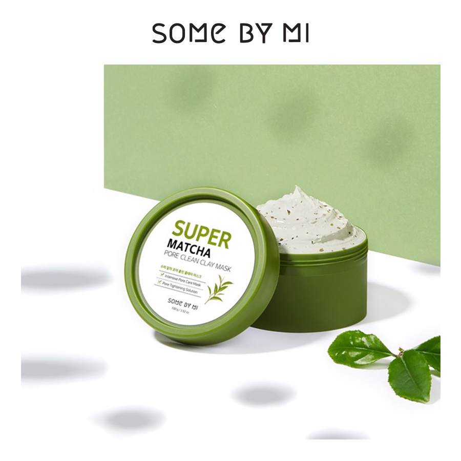 [Mã FMCGMALL -8% đơn 250k] Mặt nạ đất sét trà xanh Some By Mi Super Matcha Pore Clean Clay Mask 100g