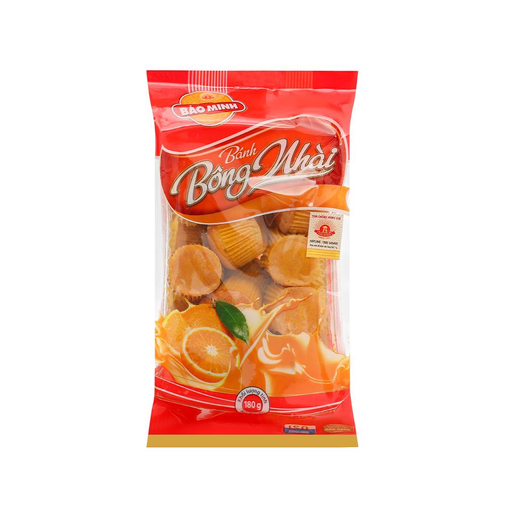 🧁 Bảo Minh -🍊 Bánh bông nhài vị Cam, Trà Xanh, Dâu 180g