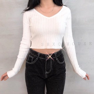 Áo croptop dài tay Julie