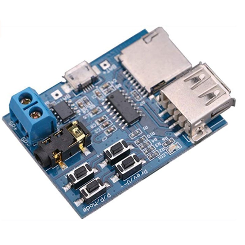 Mp3 Lossless Decoding Board Mp3 Decoder ule TF Card U Disk Decoding Player Comes with Power Amplifier