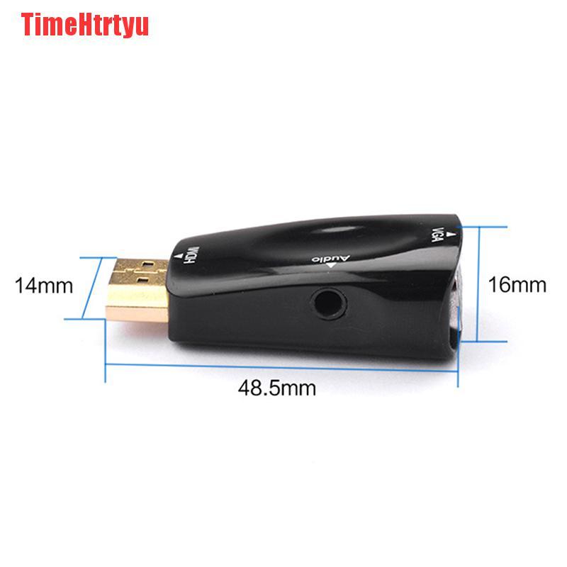 Cáp Chuyển Đổi Từ Timehtty 1080p Hdmi Sang Vga Đầu Ra Âm Thanh 3.5mm