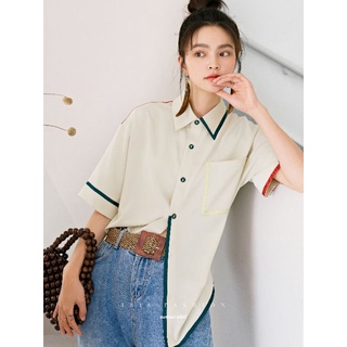 【Hàng sẵn - Original】Iris Fashion IS003 rainbow shirt áo sơ mi