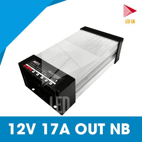 Nguồn 12V 17A 200W NB Ngoài Trời - Chống Nước TUYỆT ĐỐI - Chính Hãng NB