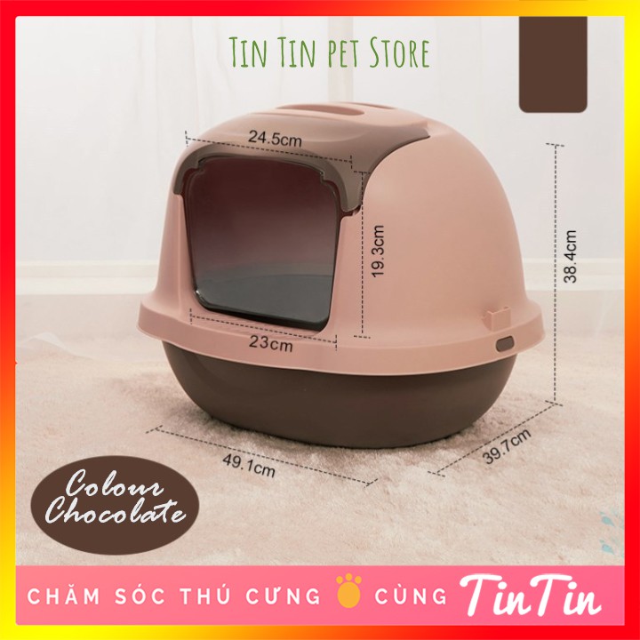 Nhà Vệ Sinh Cho Mèo - Hàng Đẹp kèm xẻng xúc cát #Tintin Pet Store