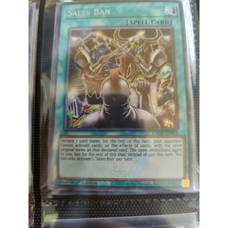 Thẻ bài yugioh tiếng anh: sales ban - bach-en063 - secret rare 1st edition