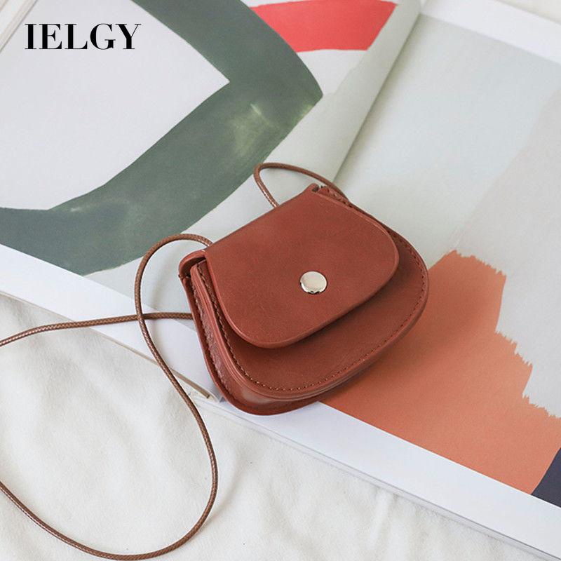 Túi đeo chéo mini IELGY màu đỏ dễ thương cho nữ