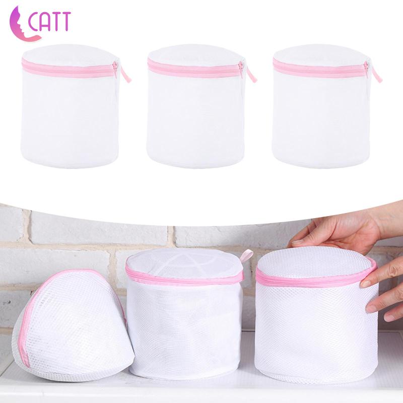 1 [Dadada1] 3 Túi Lưới Giặt Đồ Lót Bền Bỉ Có Khóa Kéo