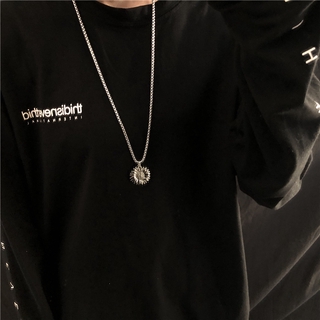 Vòng cổ hip hop thời trang cá tính vòng cổ titan thép vòng cổ nam nữ vòng cổ Mặt Hình Hoa Cúc Thời Trang Cho Nam Nữ
