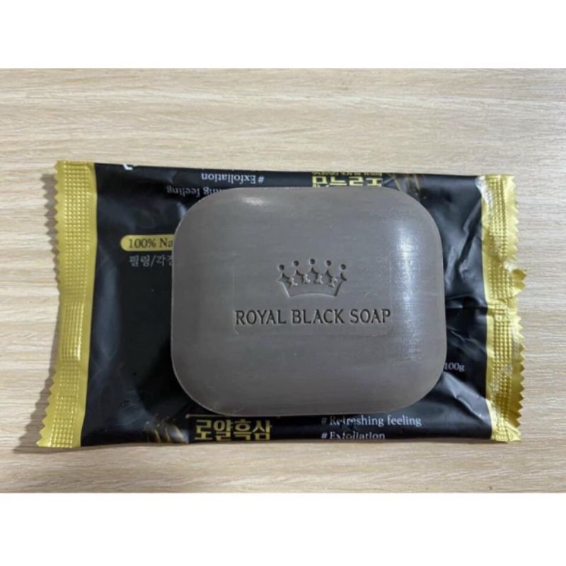 Xà bông tắm hắc sâm ROYAL black soap Hàn Quốc