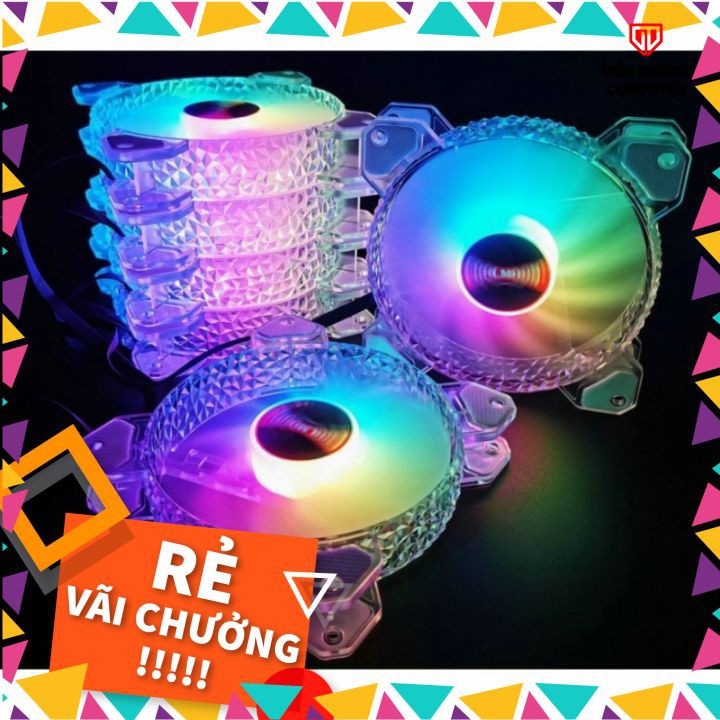 Quạt tản nhiệt Coolmoon D1 🌈LED RGB️🌈Trang trí máy PC của bạn