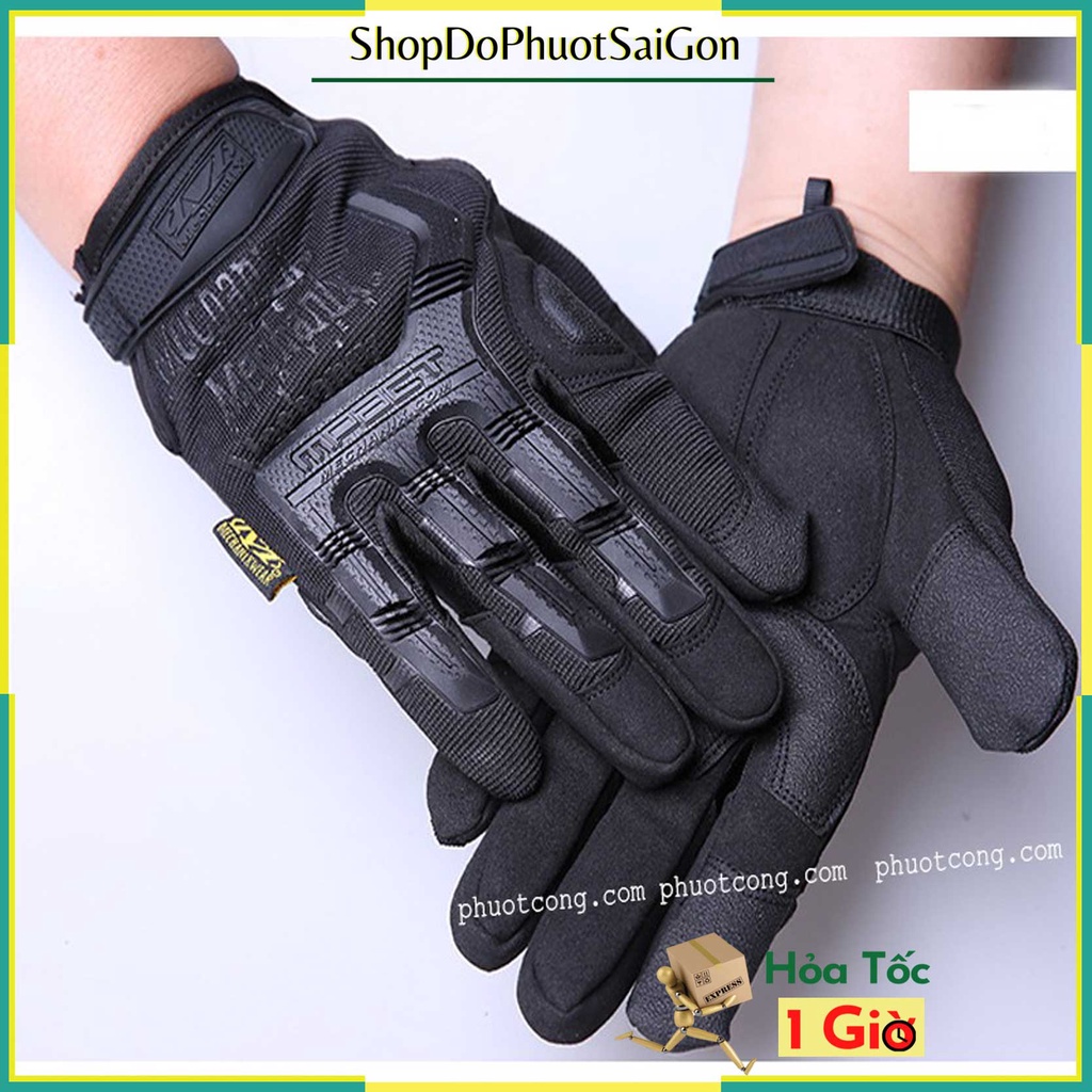 Găng tay bảo hộ dài ngón chống nắng đi phượt Mechanix loại 1 cao cấp