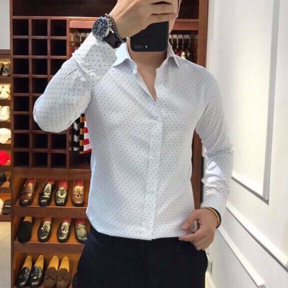 Áo sơ mi nam dài tay hàn quốc cao cấp đẹp F8888 Họa Tiết Đẹp