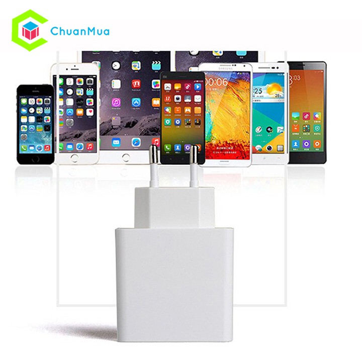 Cốc Sạc Điện Thoại 3 Cổng USB Đèn Led Hiện Thị Thông Số Khi Sạc Cho Điện Thoại Iphone