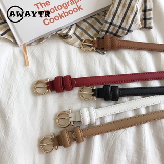 Thắt Lưng Da Bản Nhỏ Thời Trang Hàn Quốc Cho Nữ