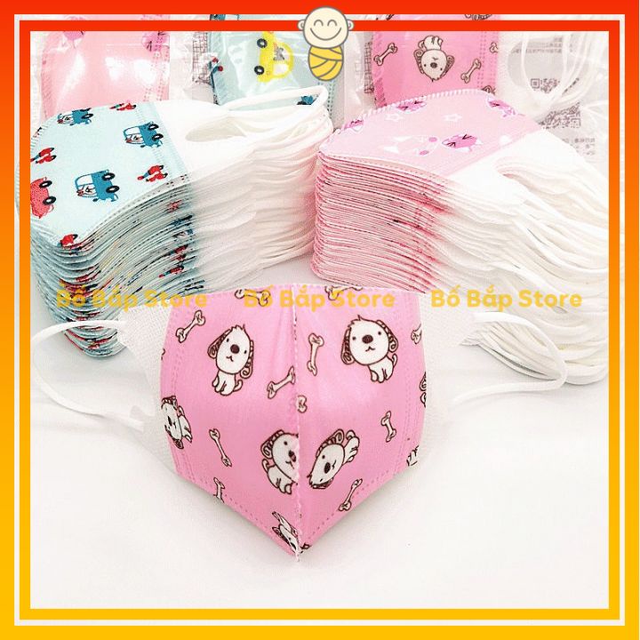 Khẩu Trang Trẻ Em 3D ⚡HÀNG ĐẸP⚡Kháng Khuẩn Cao Cấp Cho Bé Tách Lẻ 1 Chiếc