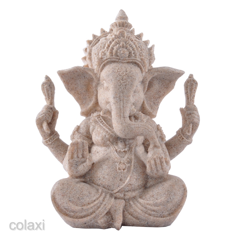 Tượng sa thạch hình thần Ganesha đẹp mắt