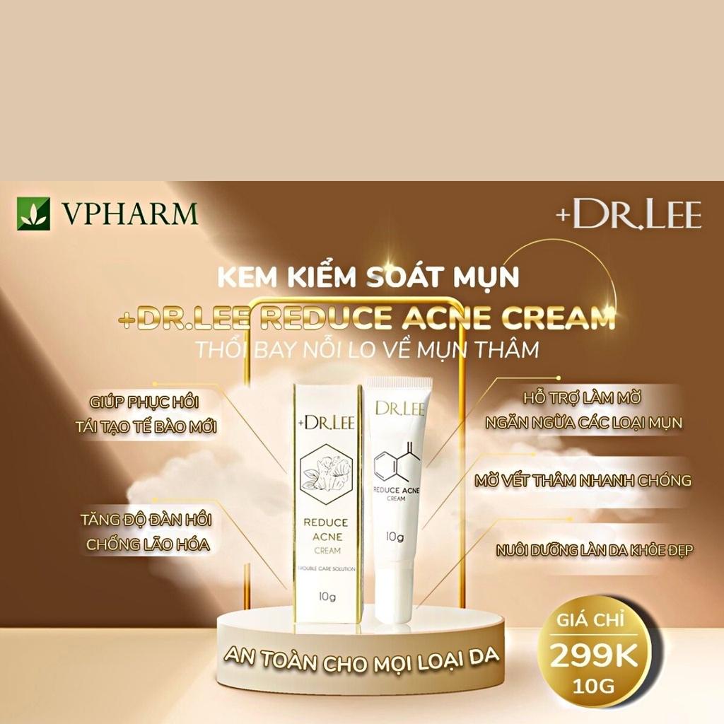 Kem Giảm Mụn, làm khô đầu mụn và đẩy nhân mụn, giúp giảm thâm mụn Dr. Lee Reduce Acne Cream 10g-Hàng Chính Hãng