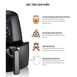 NỒI CHIÊN KHÔNG DẦU ĐIỆN TỬ 5.2L LOCK&LOCK EJF351BLK