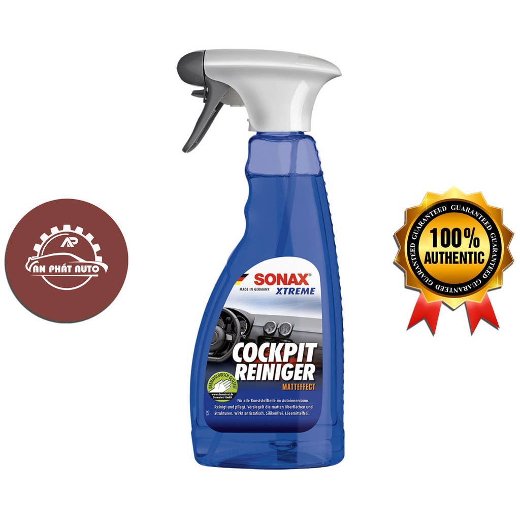 SONAX - Bảo Vệ Làm Sạch Nhựa Plastic, Làm Liền Vết Xước (Sonax Xtreme Cockpit Cleaner  500ml) [Hàng Đức Chính Hãng]