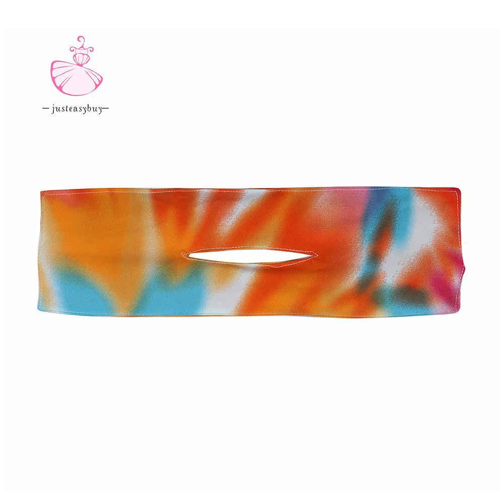 COD❀Deft Bun Fashion Hair Bands Women Summer Knotted Wire Headband Print