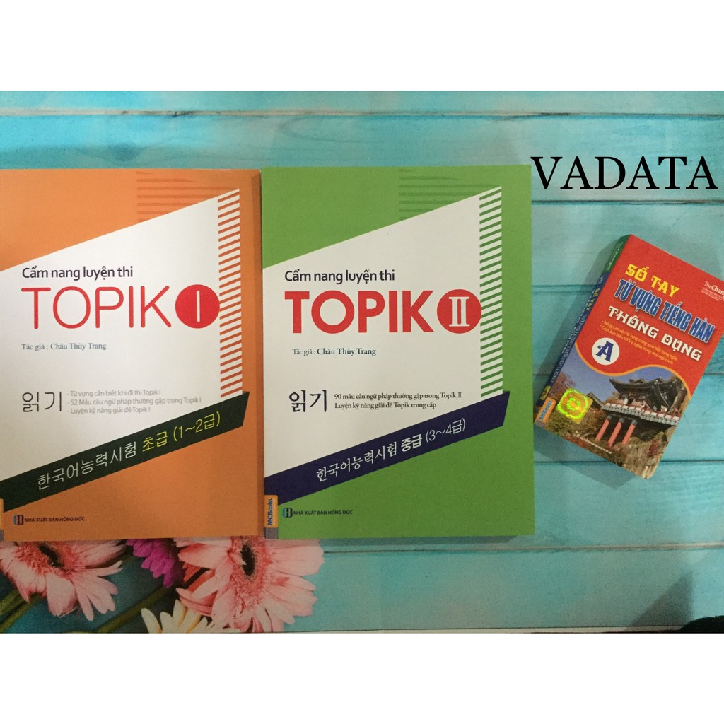 Sách - combo cẩm nang luyện thi TOPIK 1,2 tặng sổ tay từ vựng tiếng hàn | BigBuy360 - bigbuy360.vn