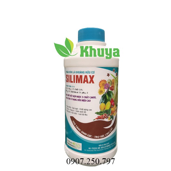 Phân bón lá hữu cơ Silimax chai 500ml CÓ MÃ QR chính hãng Lộc Trời