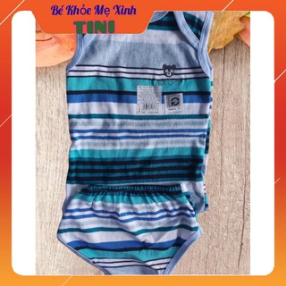 Combo 5 bộ thun mát Hotga bé trai 4 - 9kg